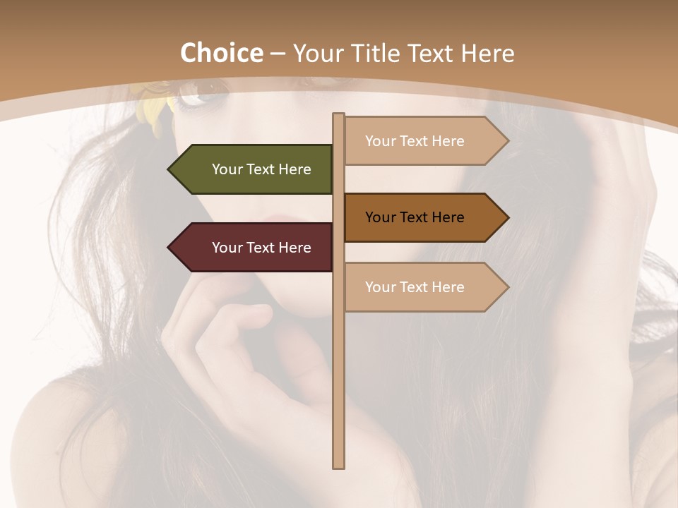 Nice Hair Bouquet PowerPoint Template