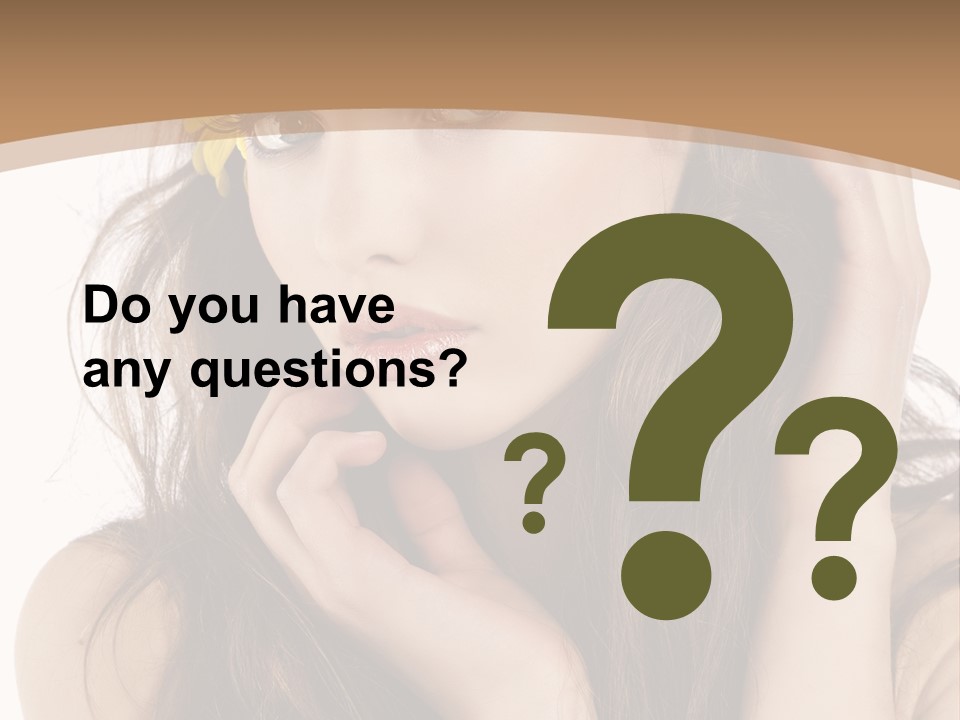 Nice Hair Bouquet PowerPoint Template