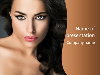 Feminine Beauty Close Up PowerPoint Template