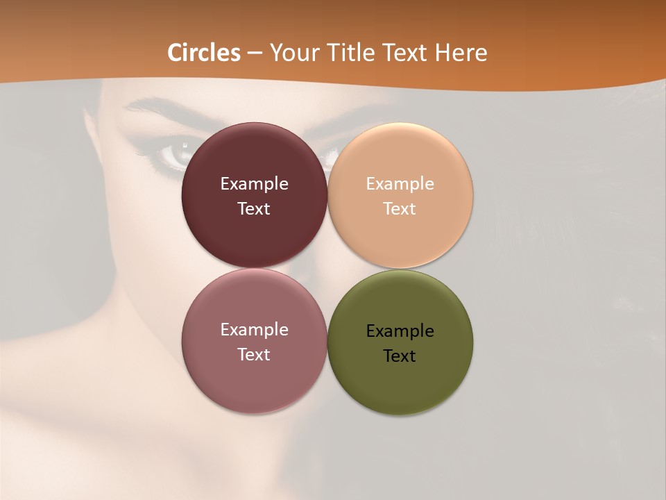 Feminine Beauty Close Up PowerPoint Template