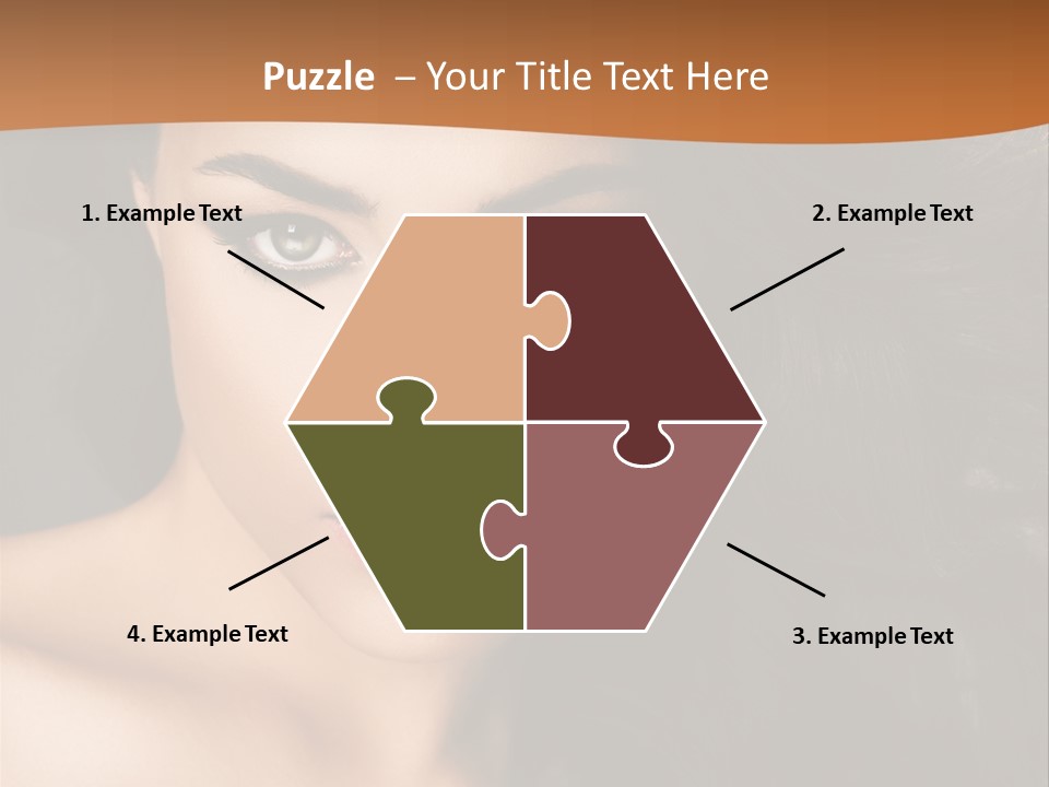 Feminine Beauty Close Up PowerPoint Template