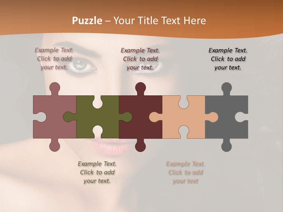 Feminine Beauty Close Up PowerPoint Template