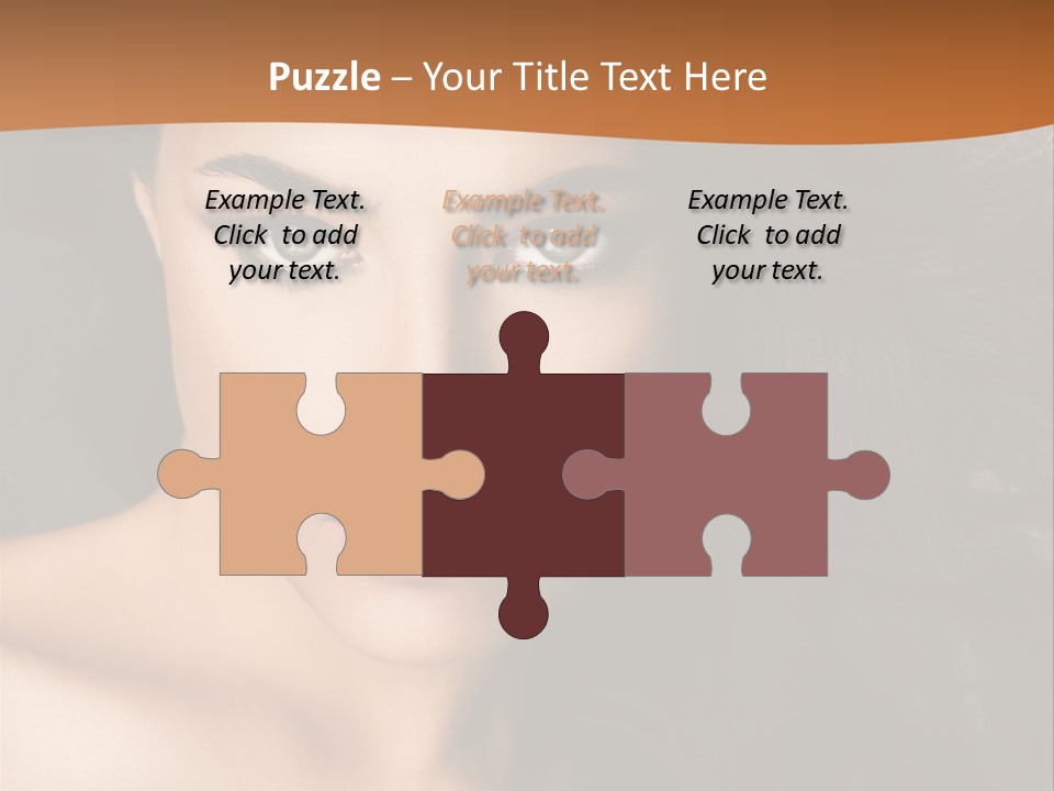 Feminine Beauty Close Up PowerPoint Template