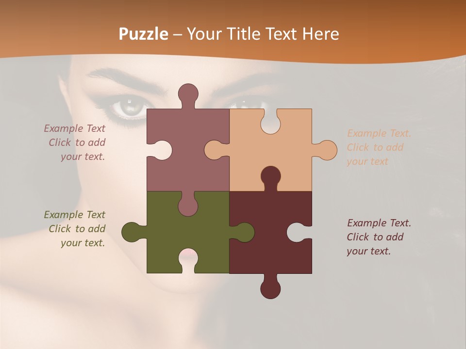 Feminine Beauty Close Up PowerPoint Template