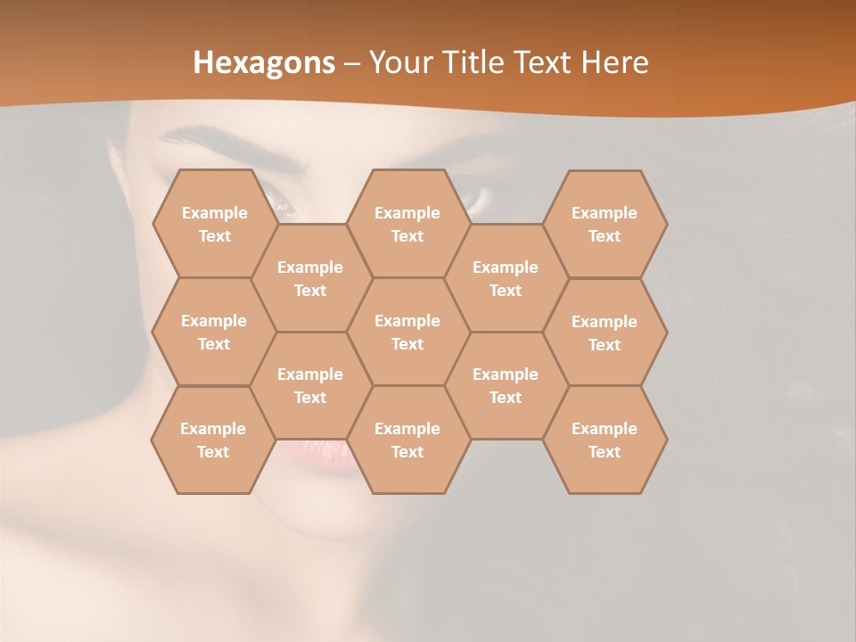 Feminine Beauty Close Up PowerPoint Template