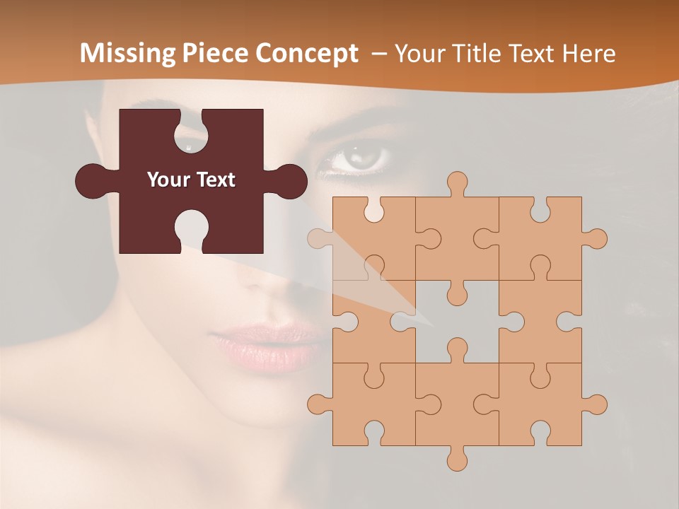 Feminine Beauty Close Up PowerPoint Template