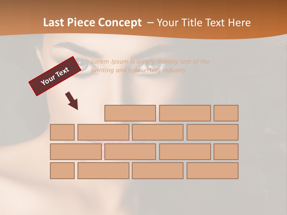 Feminine Beauty Close Up PowerPoint Template