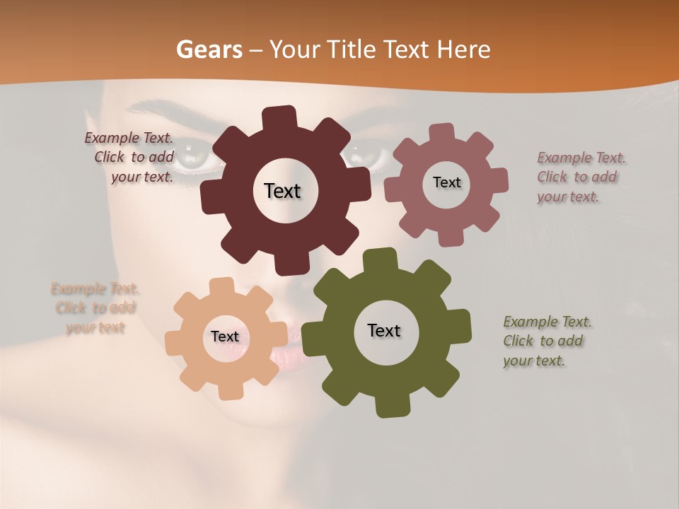 Feminine Beauty Close Up PowerPoint Template