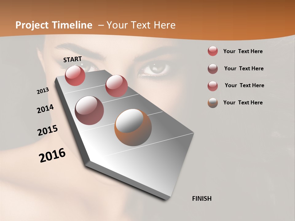Feminine Beauty Close Up PowerPoint Template