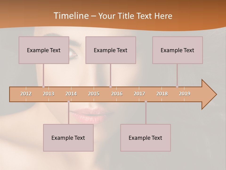 Feminine Beauty Close Up PowerPoint Template