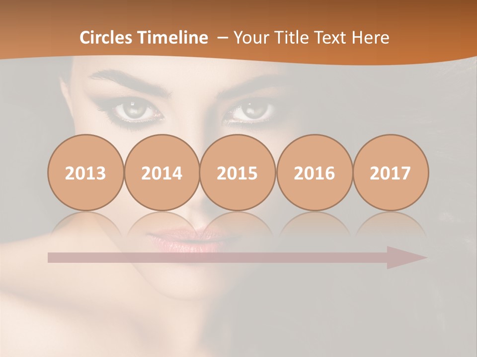 Feminine Beauty Close Up PowerPoint Template