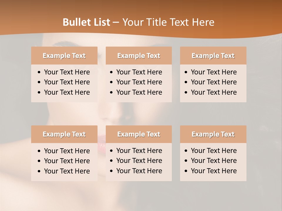 Feminine Beauty Close Up PowerPoint Template