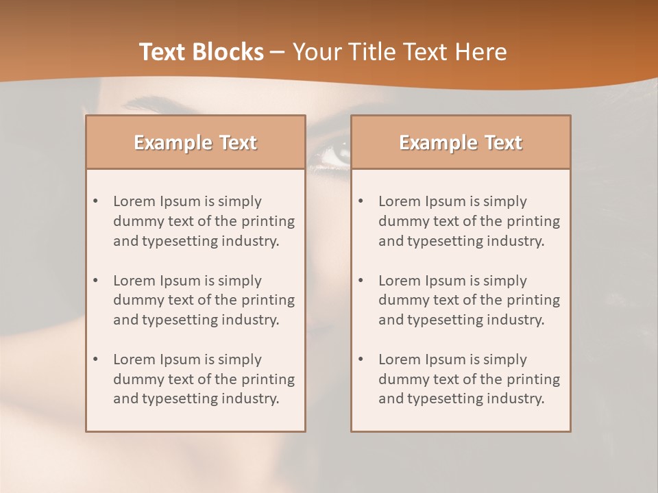 Feminine Beauty Close Up PowerPoint Template