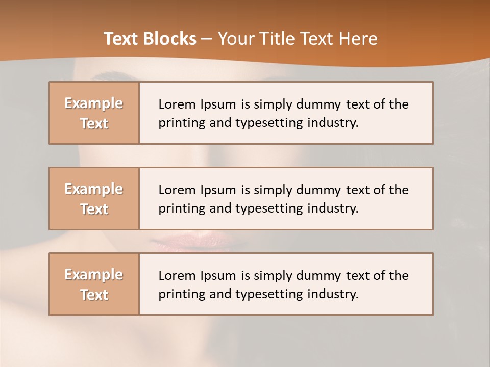 Feminine Beauty Close Up PowerPoint Template