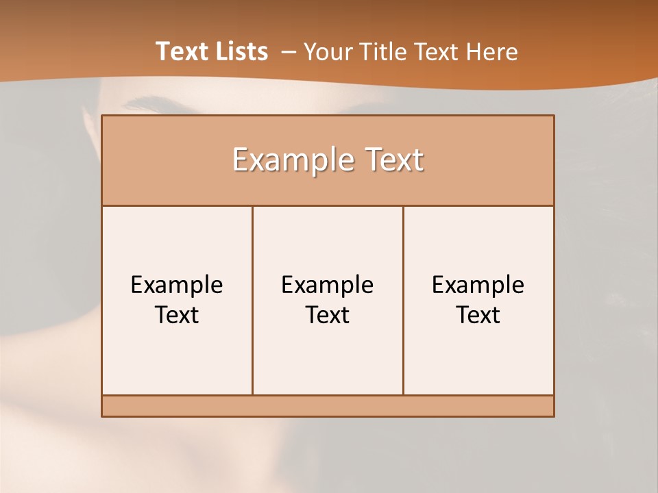 Feminine Beauty Close Up PowerPoint Template