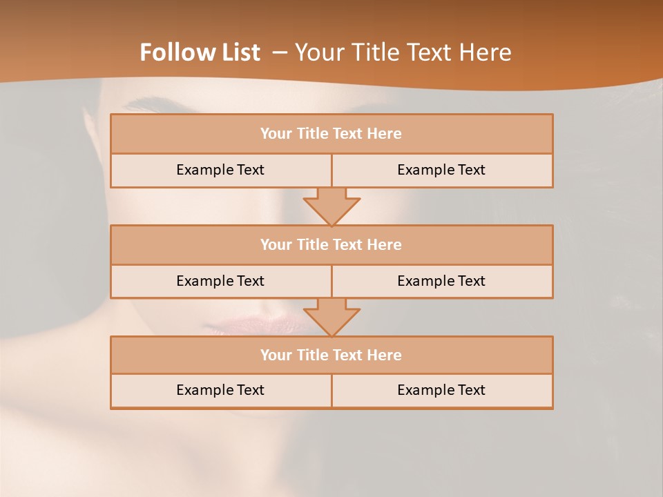 Feminine Beauty Close Up PowerPoint Template