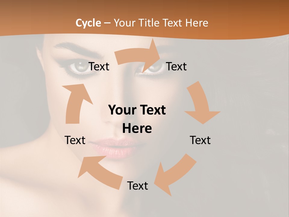 Feminine Beauty Close Up PowerPoint Template