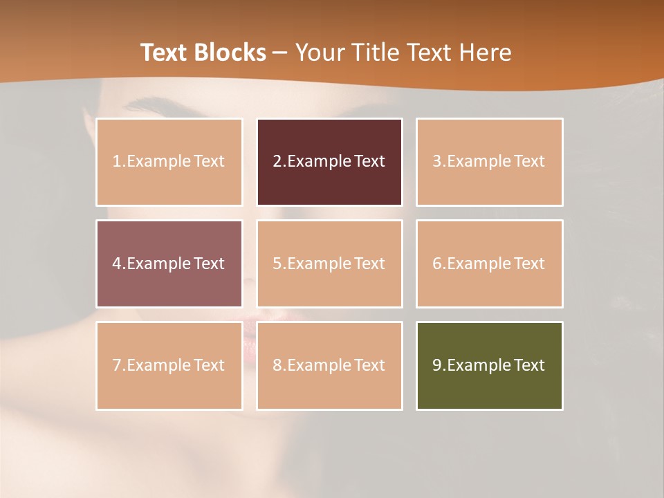 Feminine Beauty Close Up PowerPoint Template