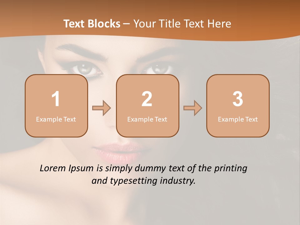 Feminine Beauty Close Up PowerPoint Template