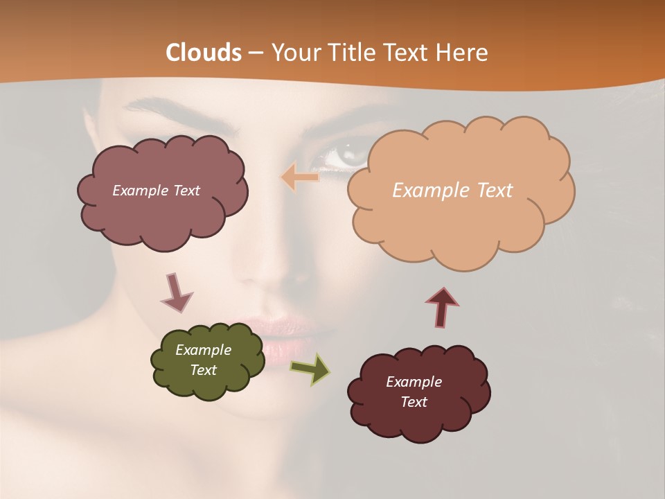 Feminine Beauty Close Up PowerPoint Template