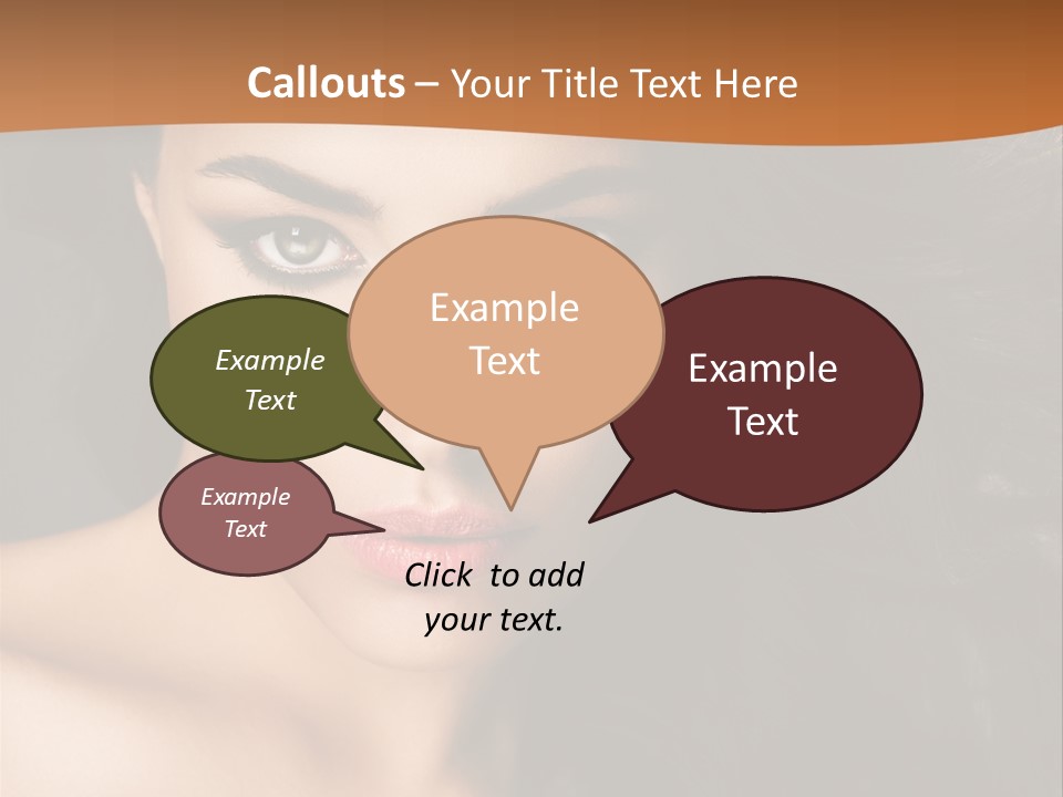 Feminine Beauty Close Up PowerPoint Template