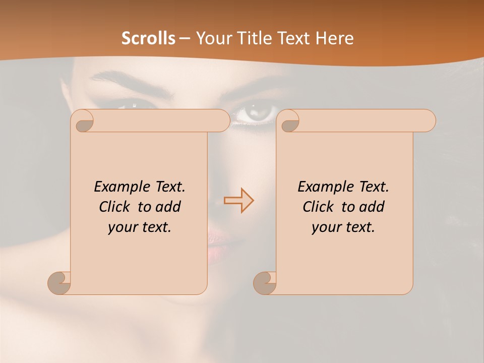 Feminine Beauty Close Up PowerPoint Template