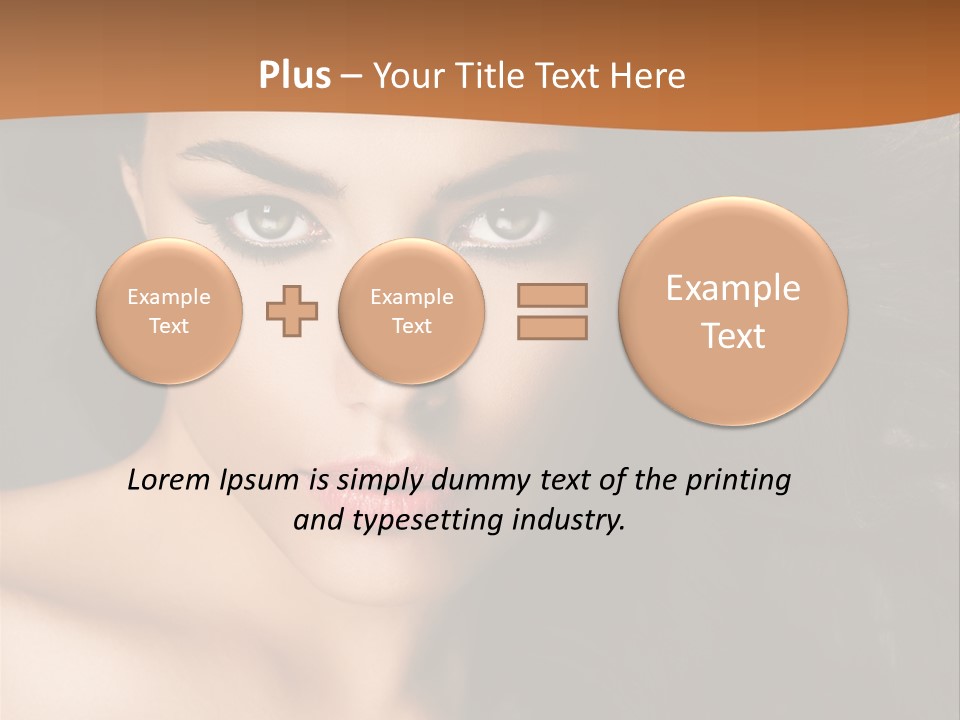 Feminine Beauty Close Up PowerPoint Template
