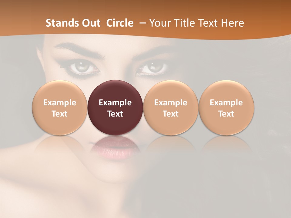 Feminine Beauty Close Up PowerPoint Template