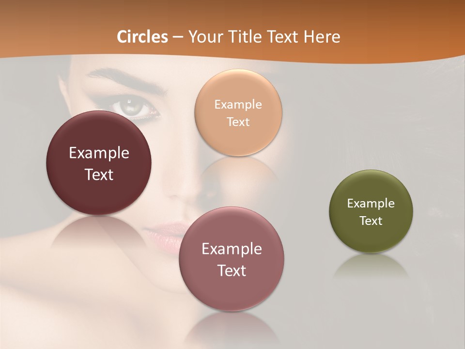 Feminine Beauty Close Up PowerPoint Template