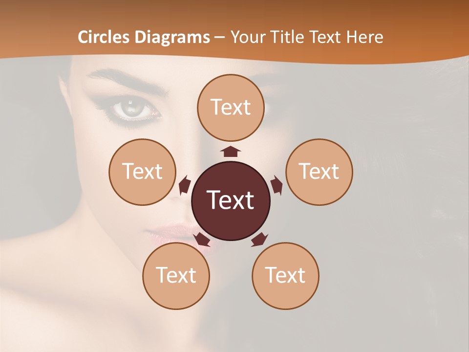 Feminine Beauty Close Up PowerPoint Template
