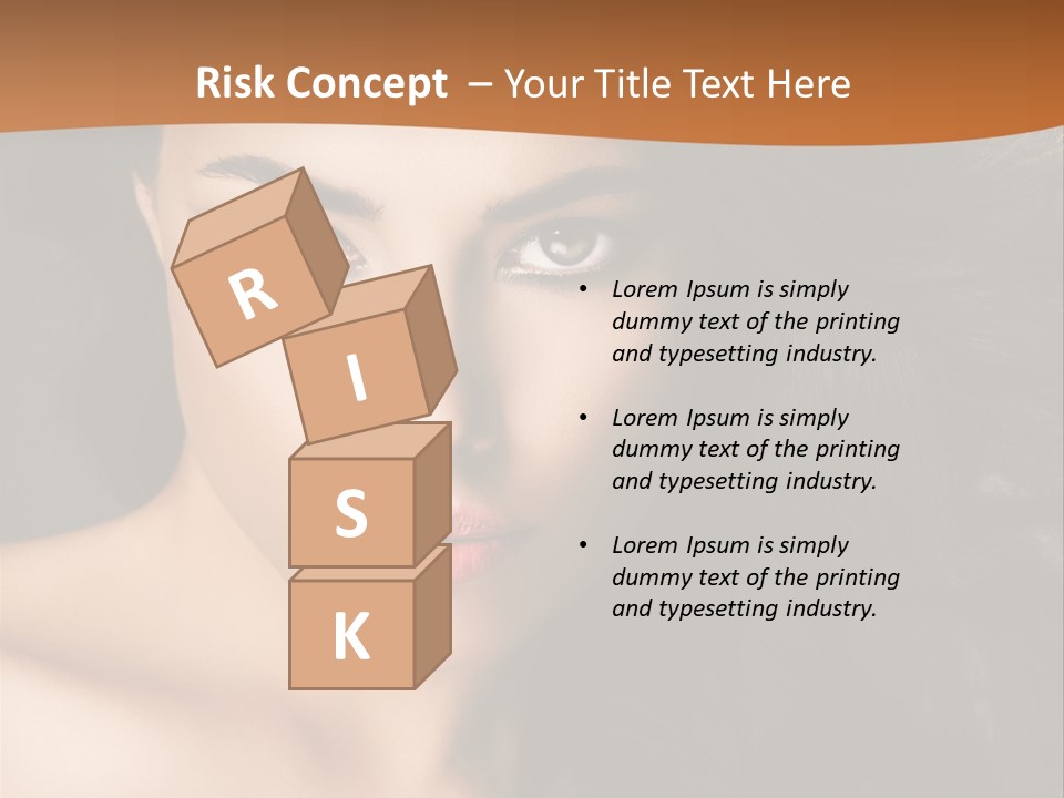 Feminine Beauty Close Up PowerPoint Template