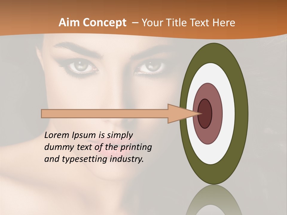 Feminine Beauty Close Up PowerPoint Template