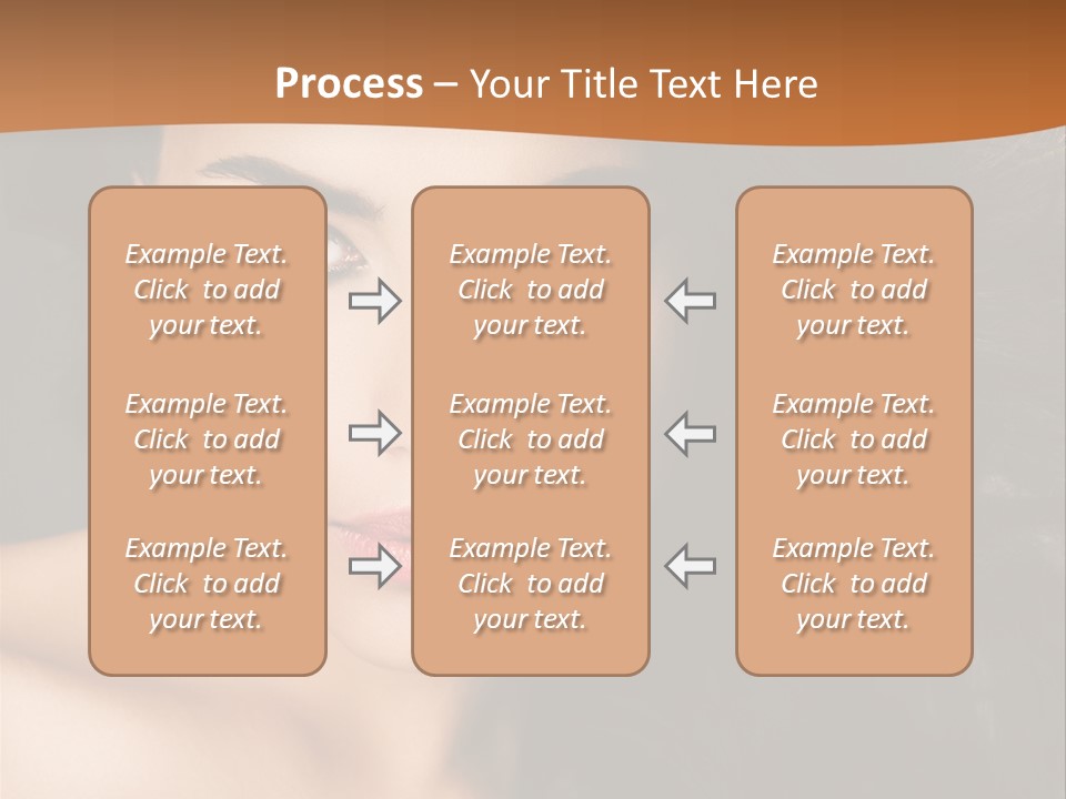 Feminine Beauty Close Up PowerPoint Template