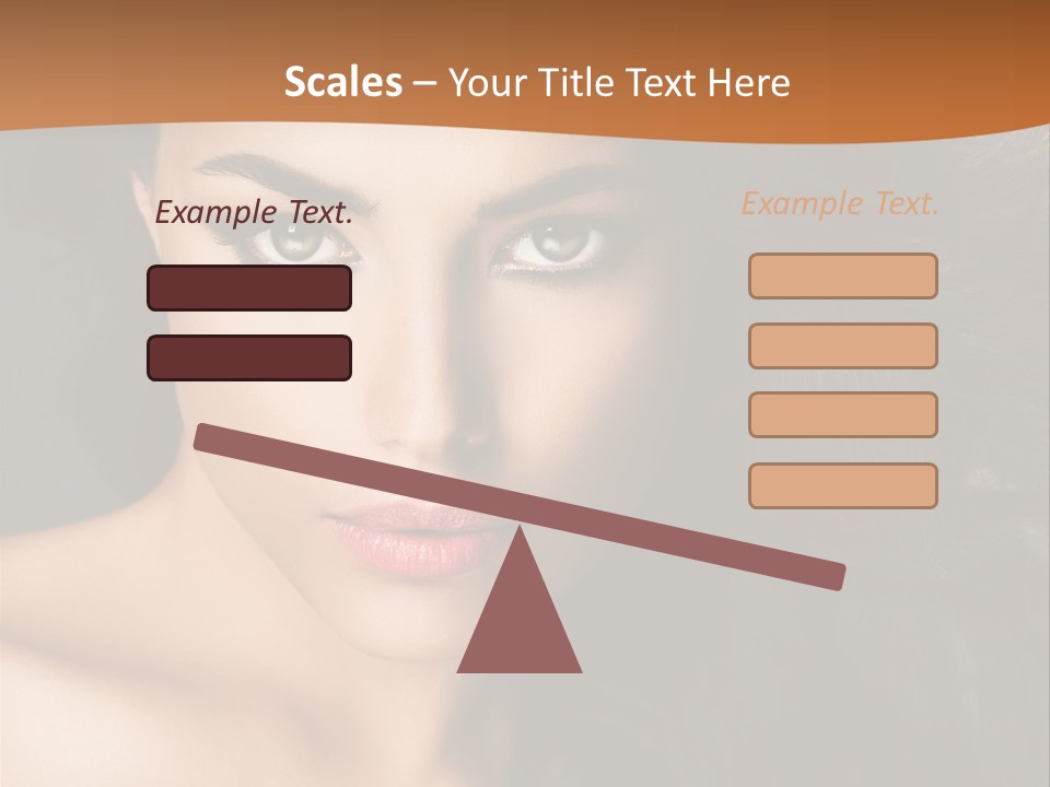 Feminine Beauty Close Up PowerPoint Template