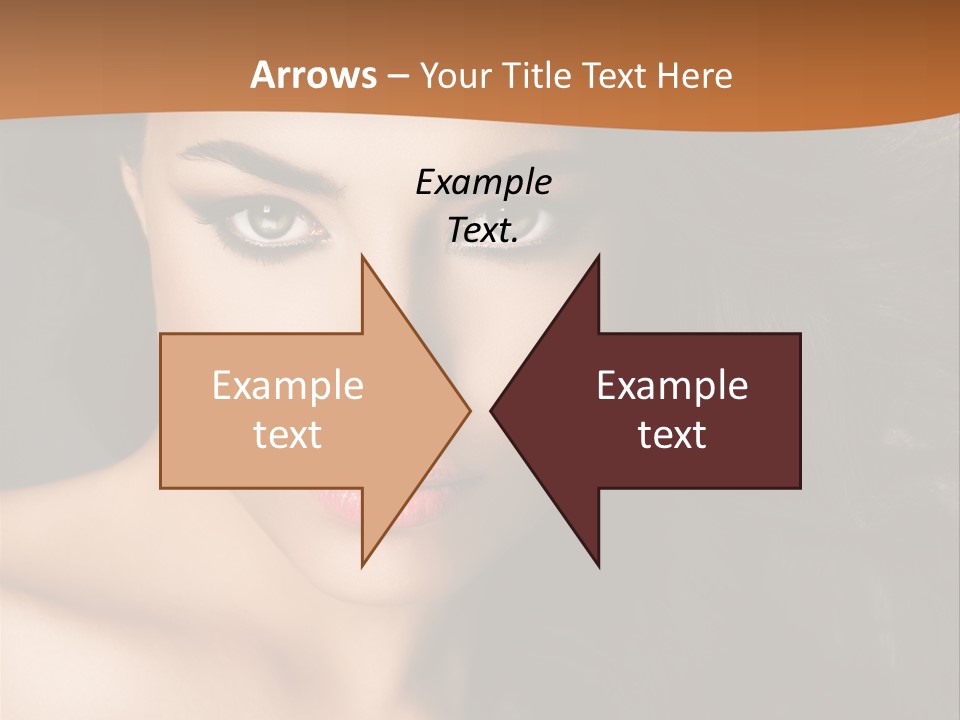 Feminine Beauty Close Up PowerPoint Template
