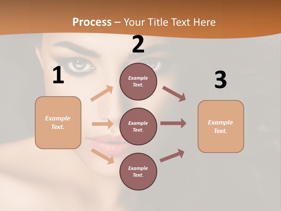 Feminine Beauty Close Up PowerPoint Template