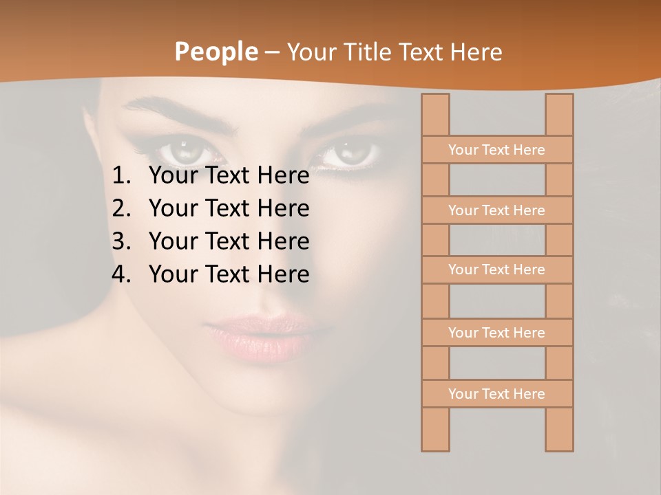 Feminine Beauty Close Up PowerPoint Template
