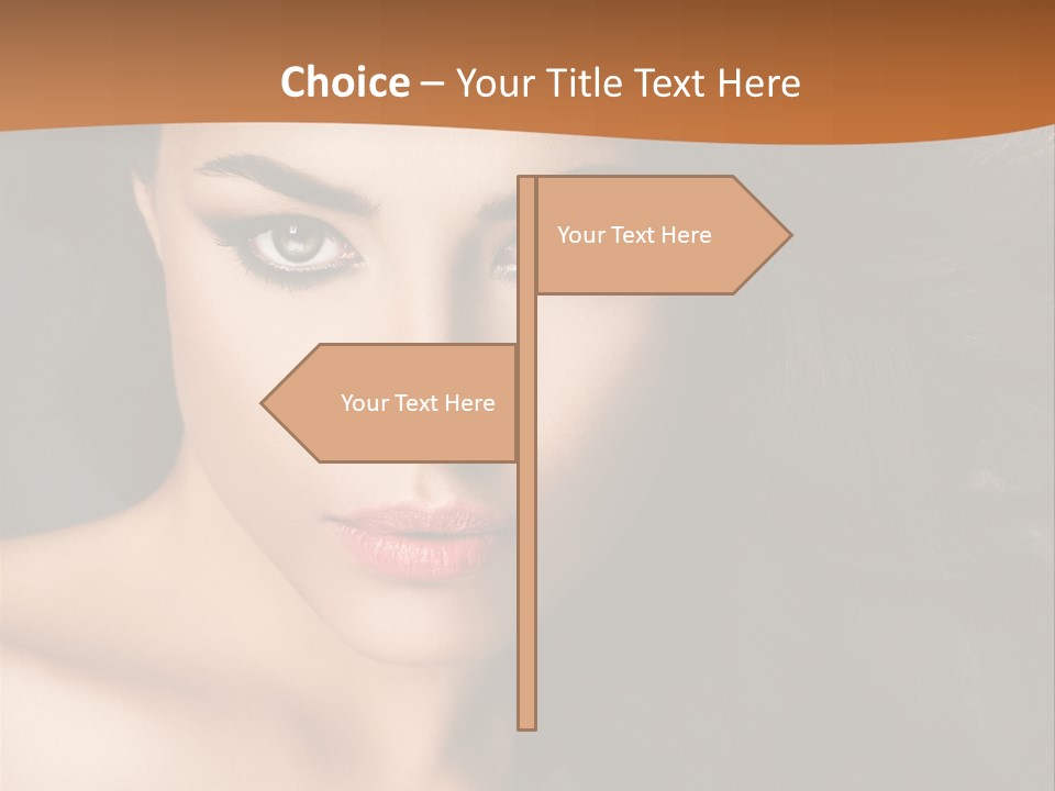 Feminine Beauty Close Up PowerPoint Template