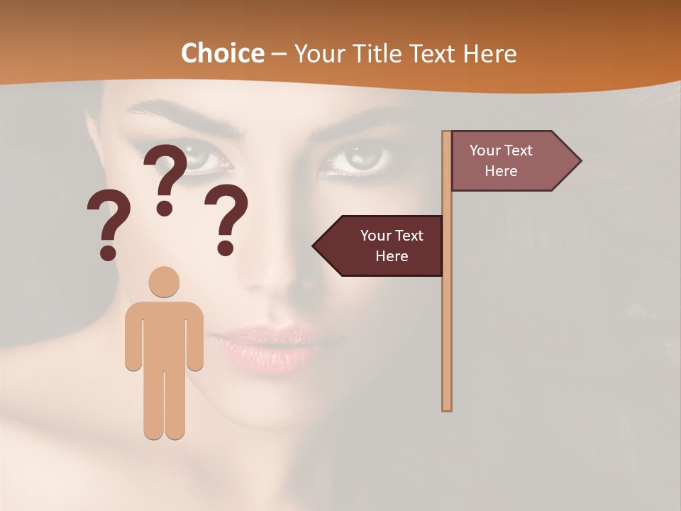 Feminine Beauty Close Up PowerPoint Template