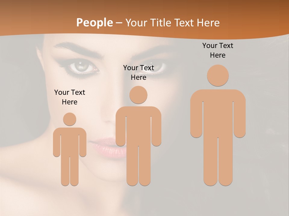 Feminine Beauty Close Up PowerPoint Template
