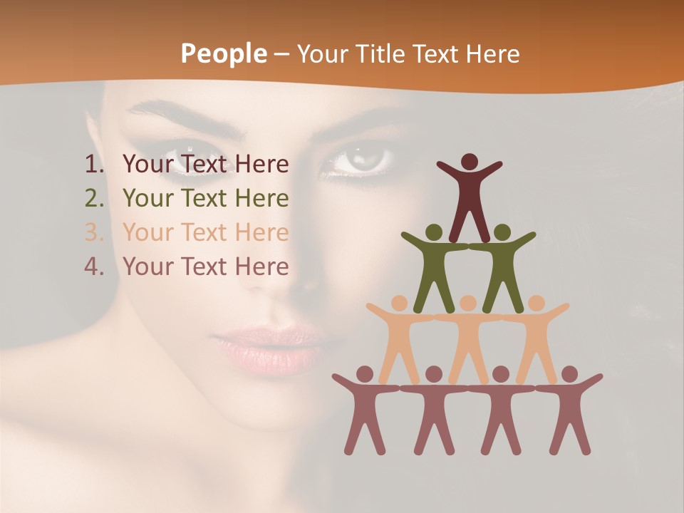 Feminine Beauty Close Up PowerPoint Template