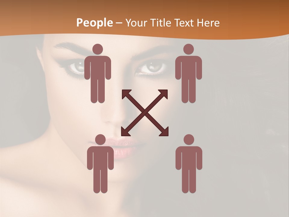 Feminine Beauty Close Up PowerPoint Template