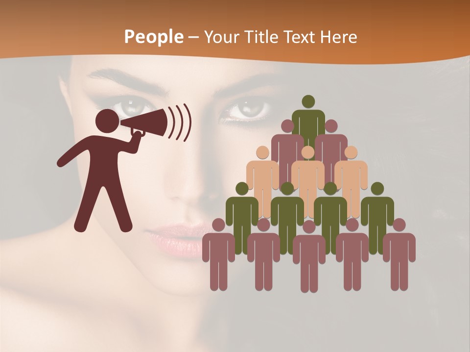 Feminine Beauty Close Up PowerPoint Template