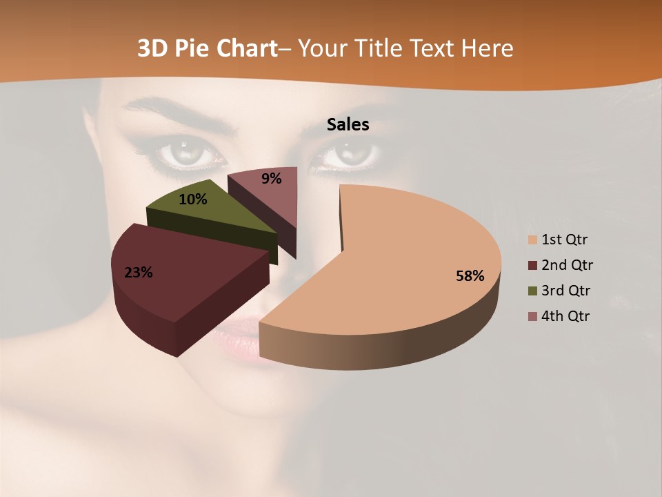 Feminine Beauty Close Up PowerPoint Template