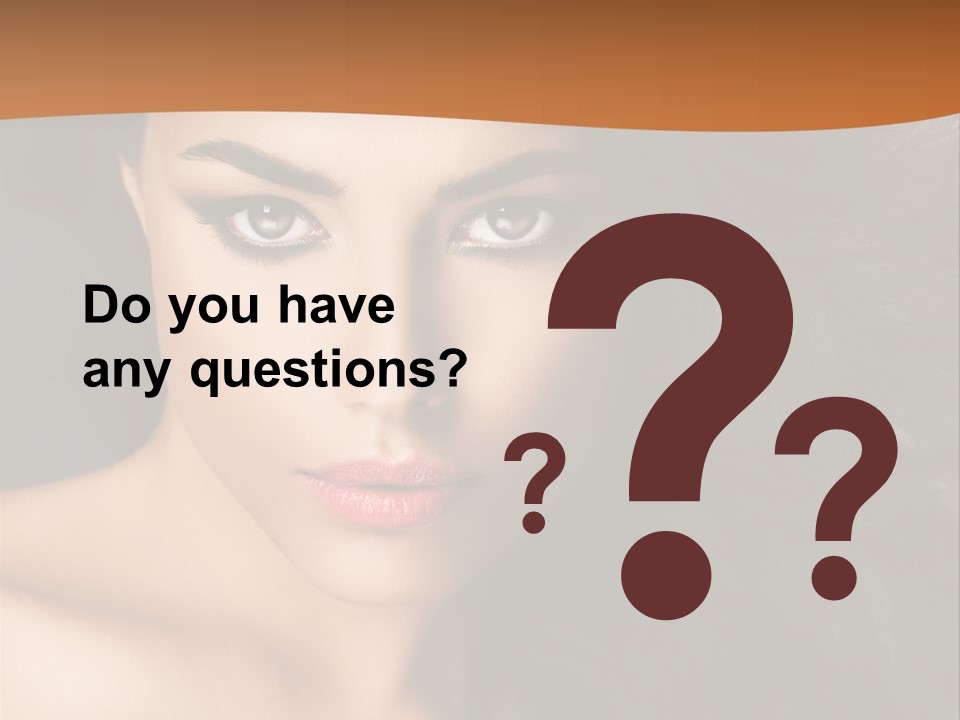 Feminine Beauty Close Up PowerPoint Template