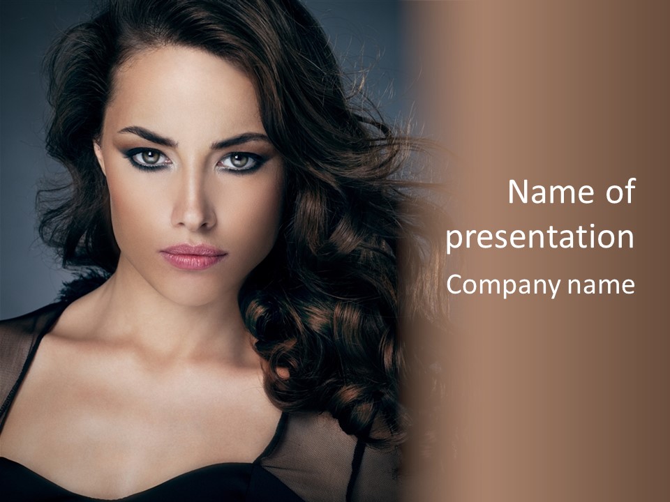 Model Fashion Fashionable PowerPoint Template
