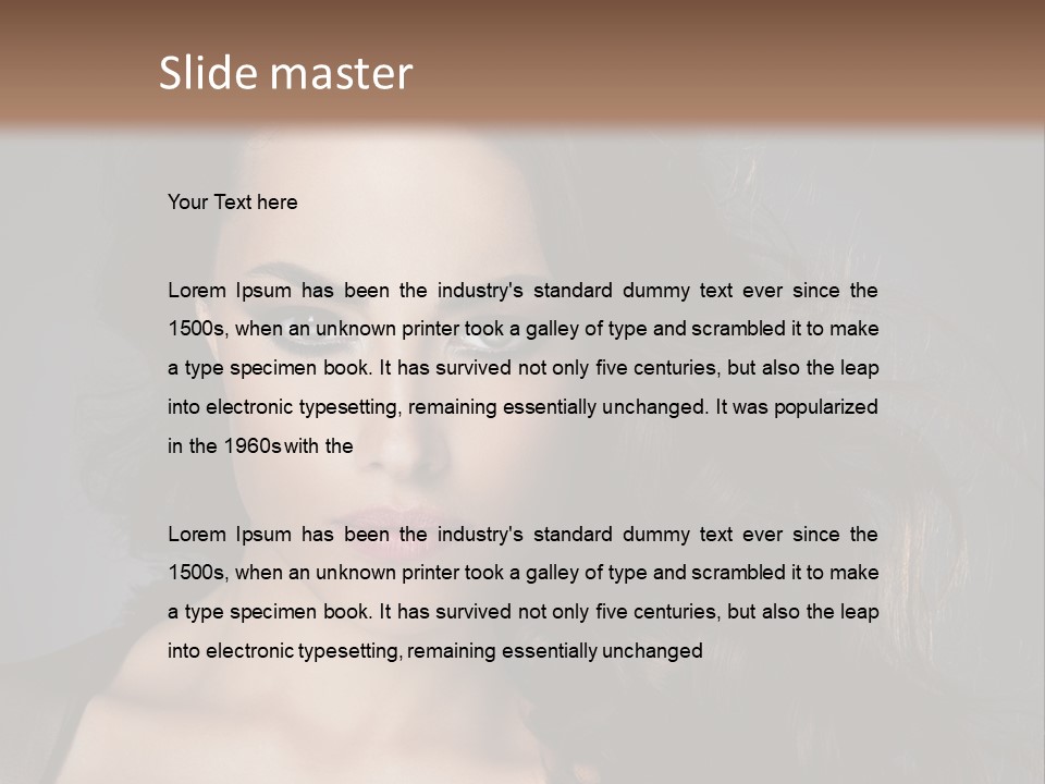 Model Fashion Fashionable PowerPoint Template