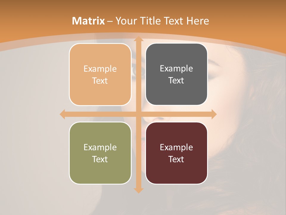 Cheerful Photography Brown Hair PowerPoint Template