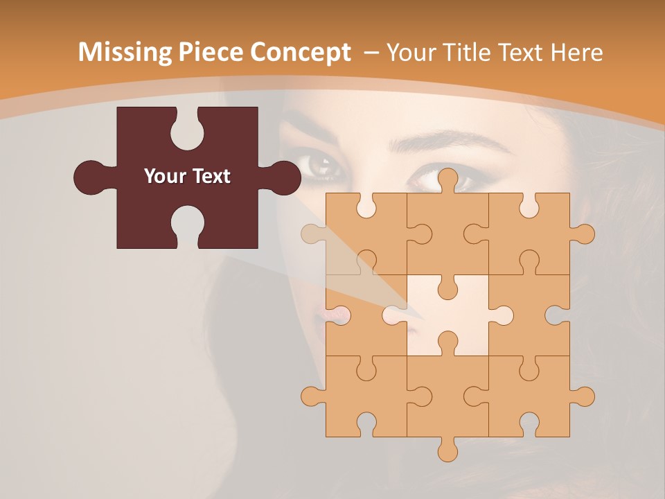 Cheerful Photography Brown Hair PowerPoint Template