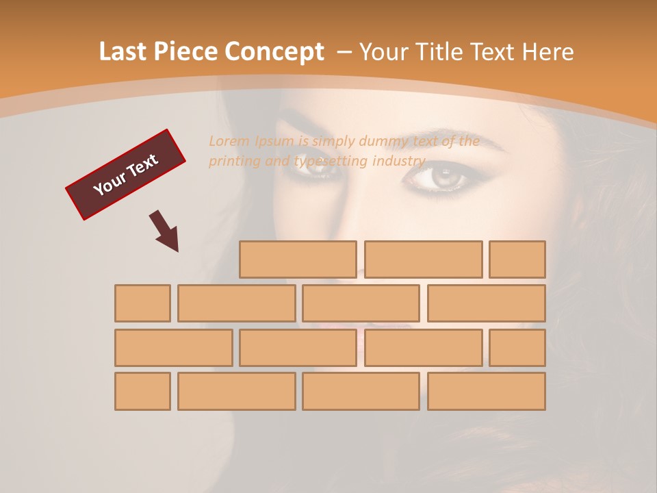 Cheerful Photography Brown Hair PowerPoint Template